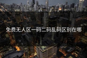 免费无人区一码二码乱码区别在哪